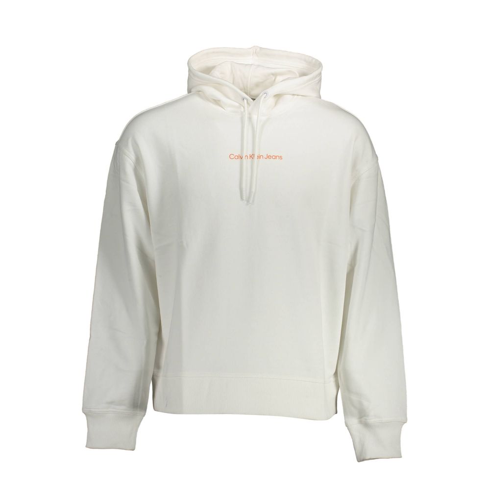 

Белый хлопковый мужской свитер Calvin Klein