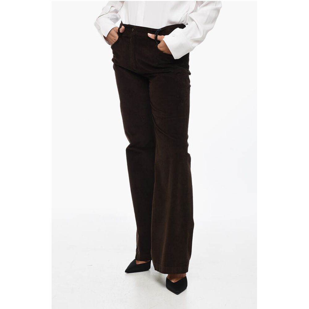 

Коричневые хлопковые брюки True Standard, Brown