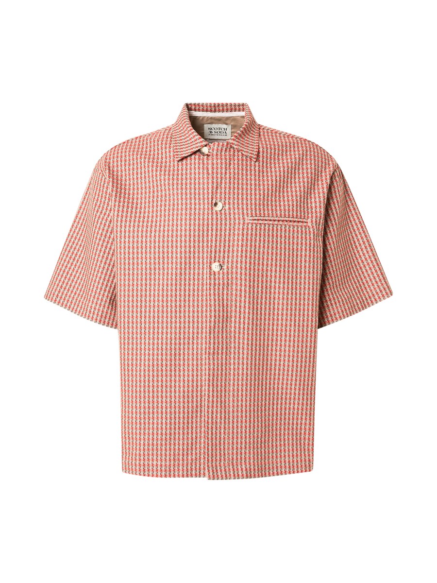 

Рубашка на пуговицах классического кроя SCOTCH & SODA, красный