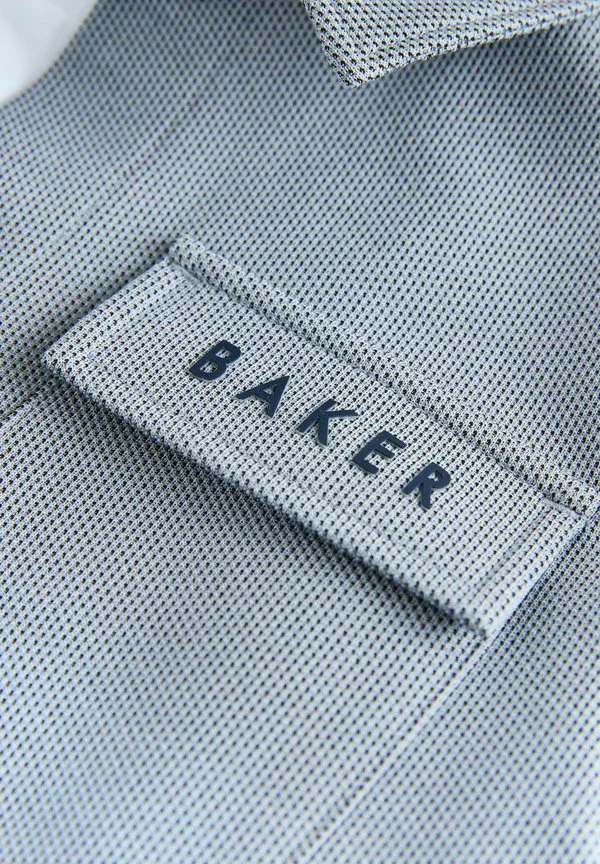 Футболка стандартного кроя с текстурированным принтом. Baker By Ted Baker, Blue — фото 2