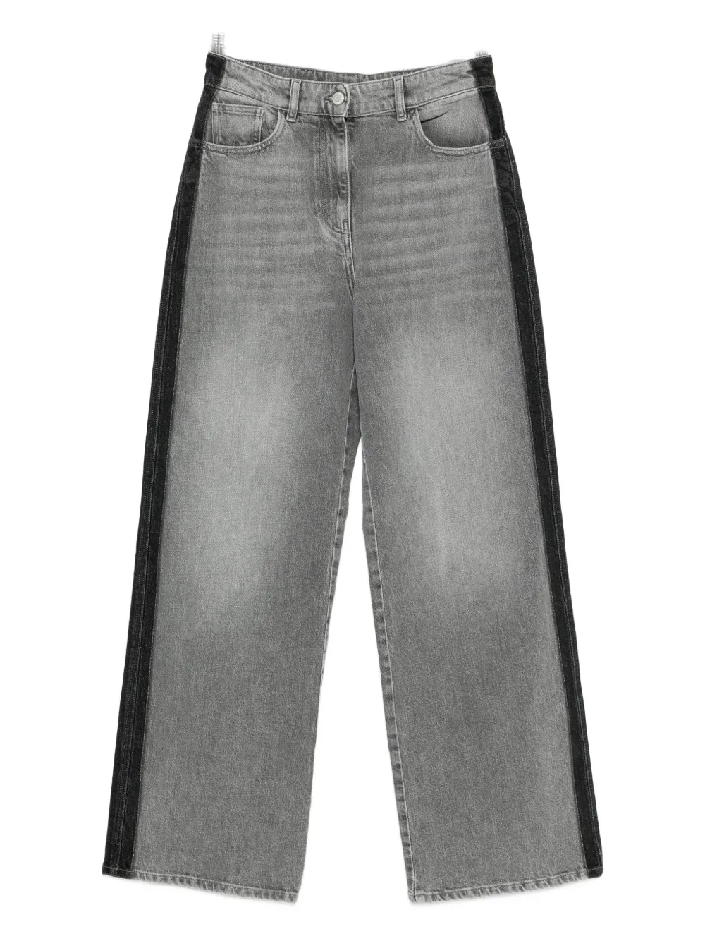 

Джинсы с полосатыми деталями Twinset, серый