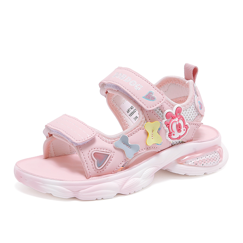 

Детские сандалии с низким верхом, устойчивые к истиранию BOBDOG, розовый