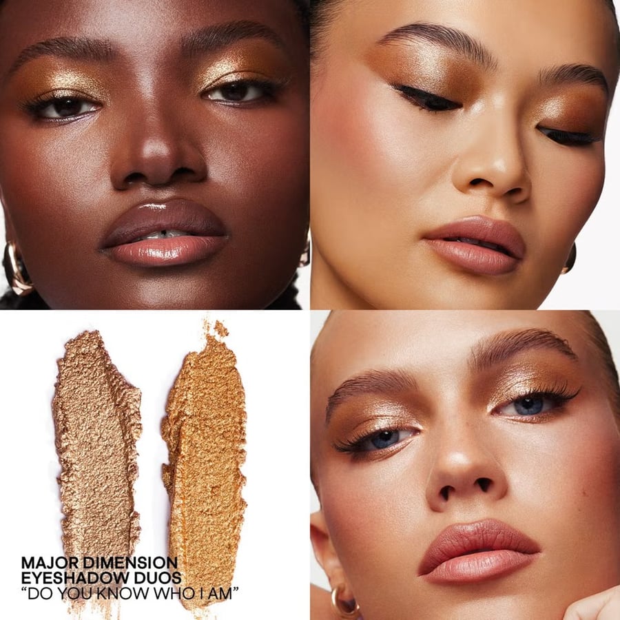 Patrick TA Major Dimension Eyeshadow Duos в оттенке Dou You Know Who I Am 4 г / Роскошная компактная палетка теней для век — фото 2