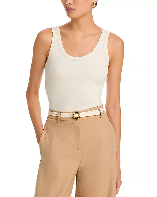 

Украшенная майка Fabiana Filippi, бежевый