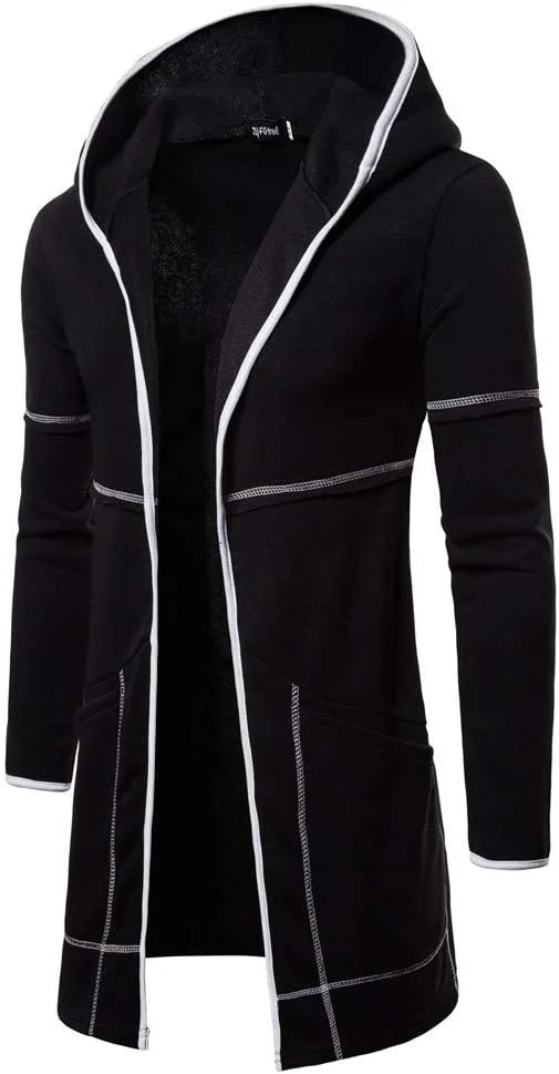 

Кардиган худи ZYXTIM мужской slim fit с открытой передней частью