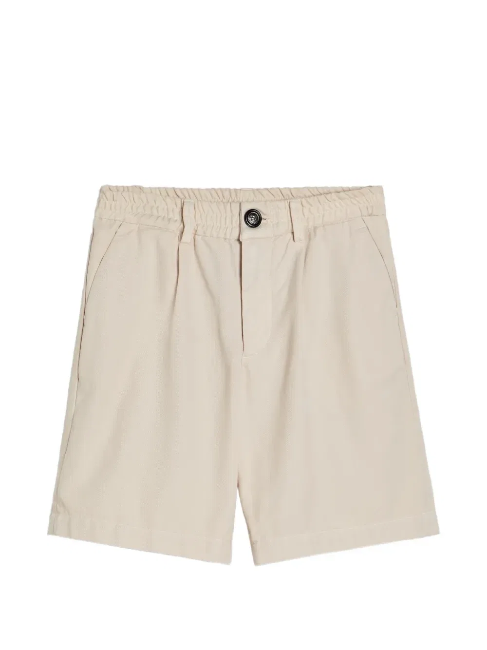 Шорты-бермуды с драпировкой Brunello Cucinelli Kids, бежевый