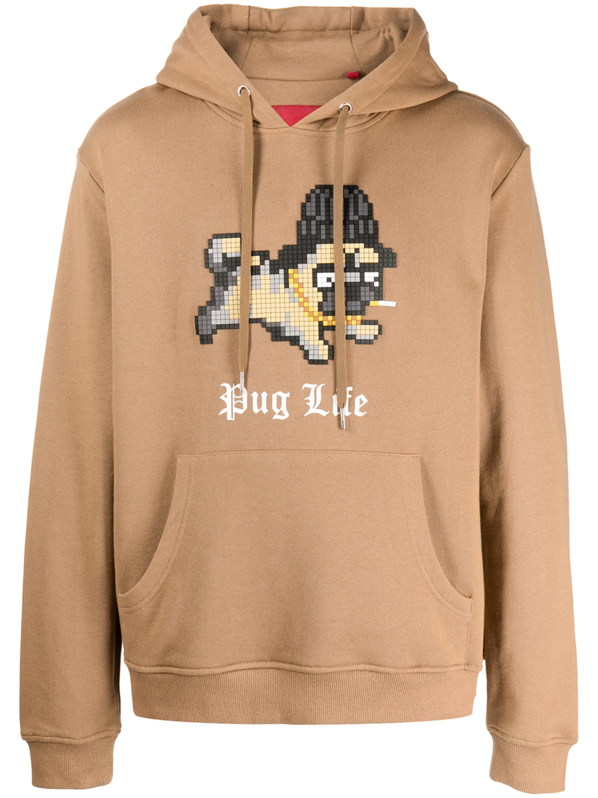 

Худи Pug Life Mostly Heard Rarely Seen 8-Bit, коричневый