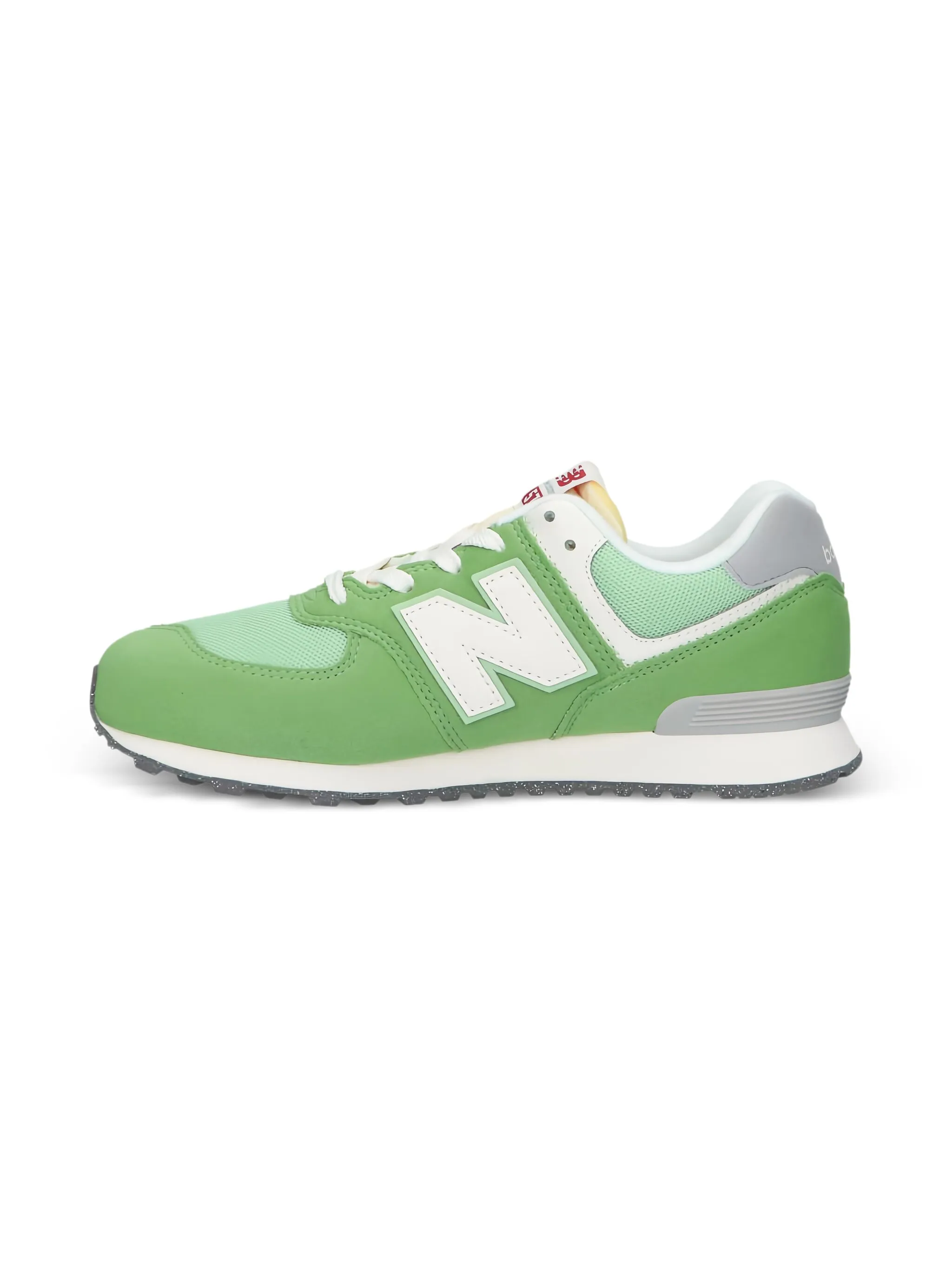 Кроссовки 574 Chive New Balance Kids, зеленый — фото 3