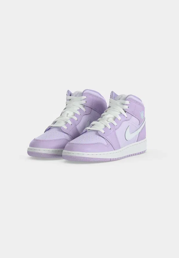 Кроссовки Air 1 Mid High Top Jordan, фиолетовый туман/белый/едва виноградный — фото 3