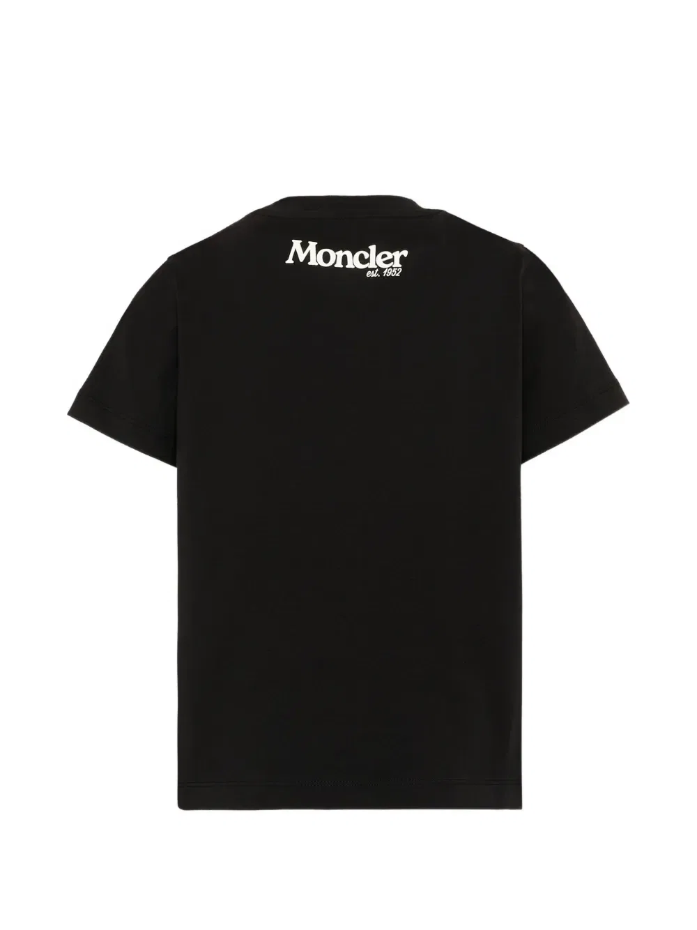 Футболка с нашивкой-логотипом Moncler Enfant, черный — фото 2