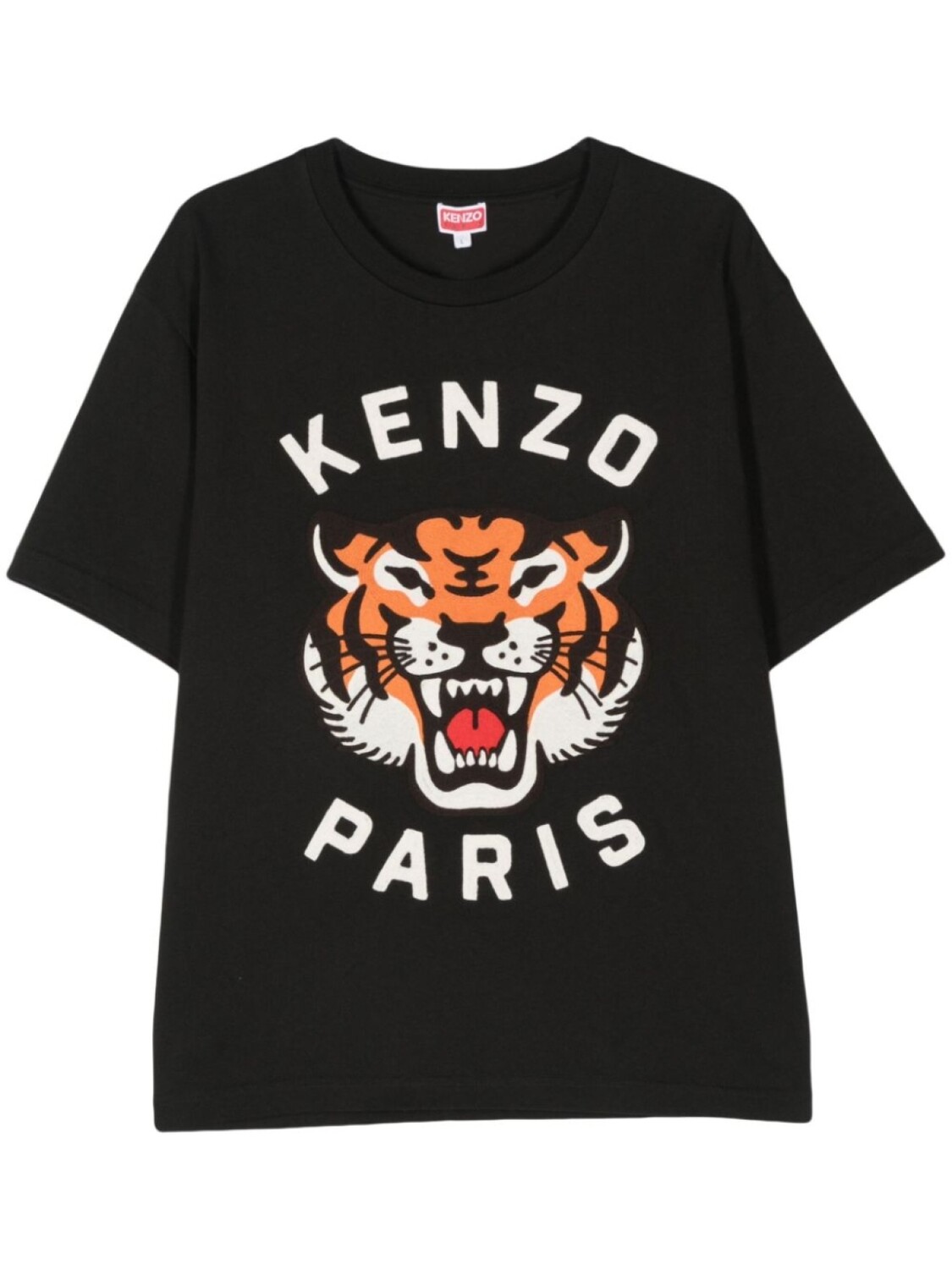 

Kenzo футболка из хлопка с тигровым мотивом, черный