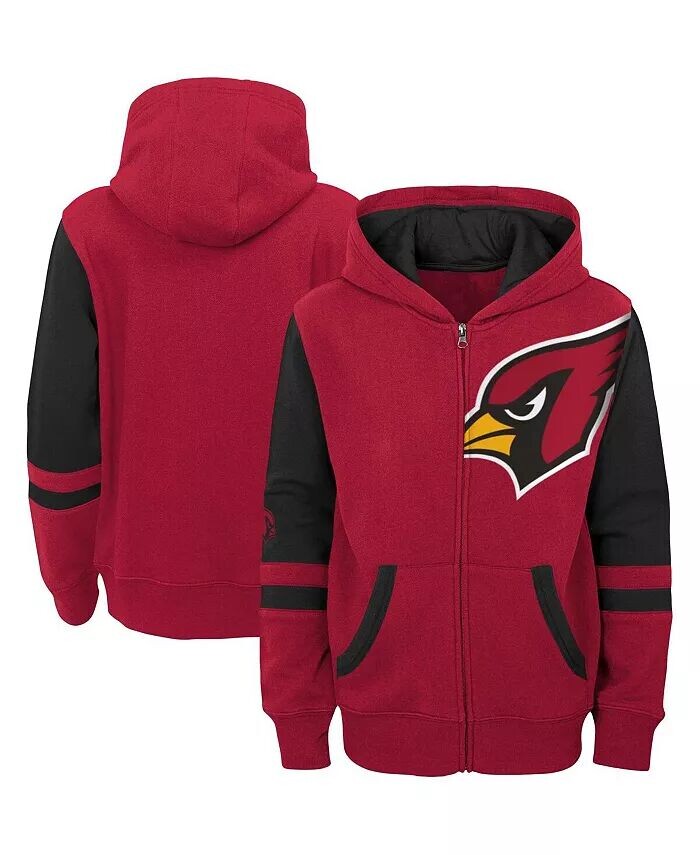 

Толстовка с капюшоном Big Boys Cardinal Arizona Cardinals Colorblock Full-Zip Outerstuff