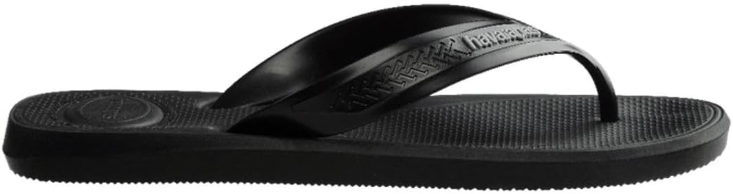 Havaianas - Top Max Comfort, стильные, удобные и прочные шлепанцы для мужчин, с устойчивым и функциональным дизайном, анатомически правильной формой и нескользящей подошвой, черный — фото 3