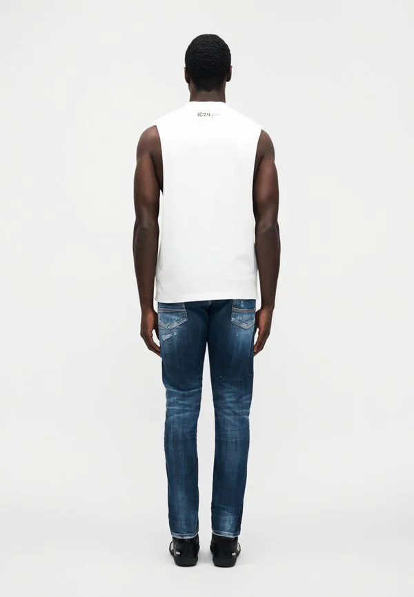 Легендарная футболка-сигаретка Dsquared2, White — фото 4
