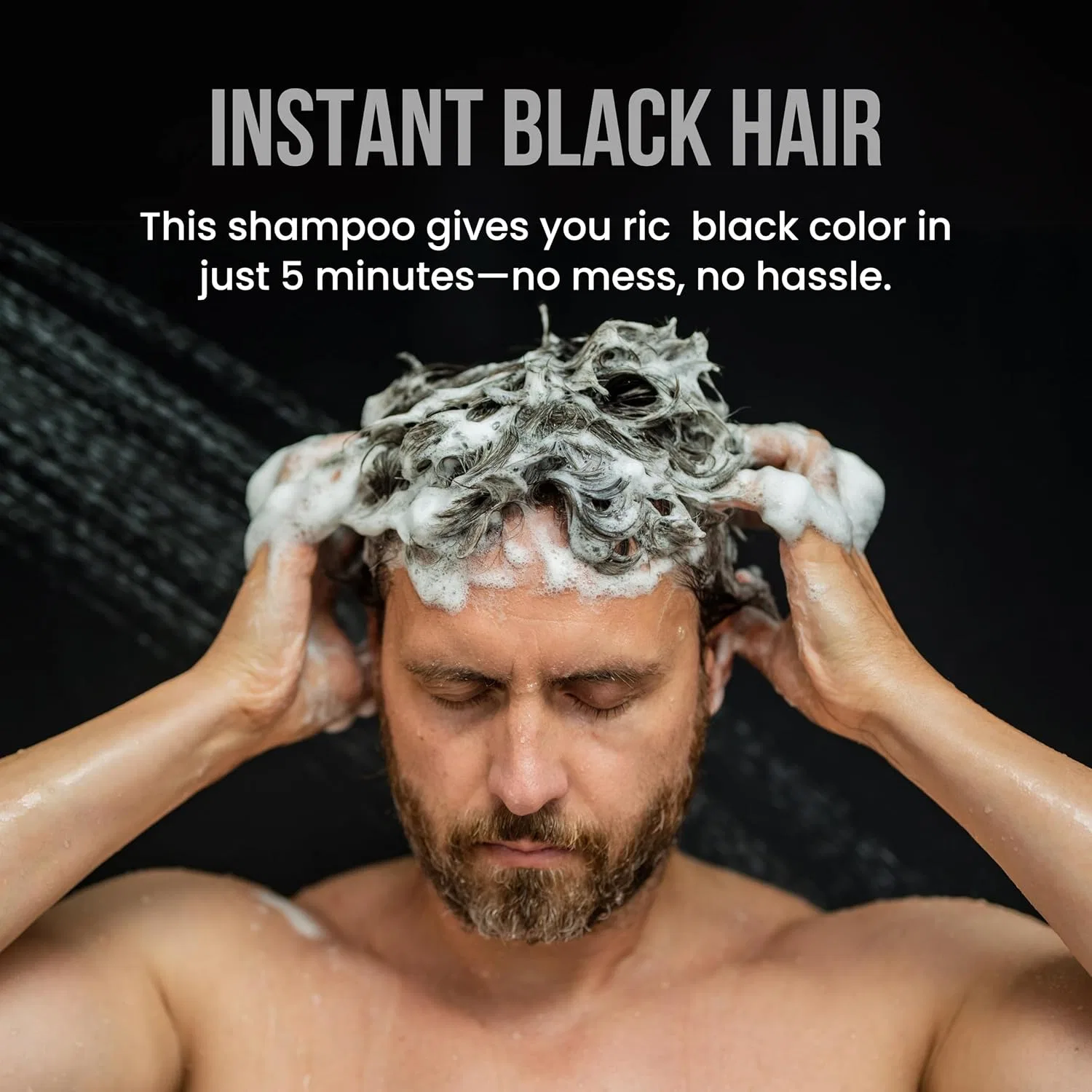 Мужской шампунь-краска для волос «Black Coloring» от THE SHAVE FACTORY, 10 х 25 мл The Shave Factory — фото 3