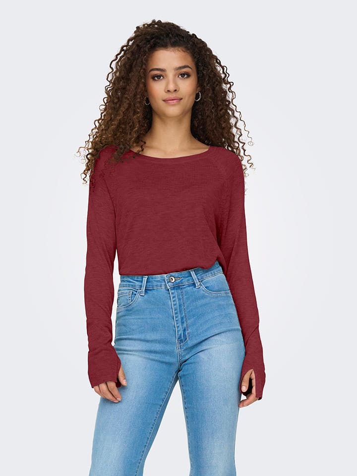 

ONLY Свитер бордового цвета