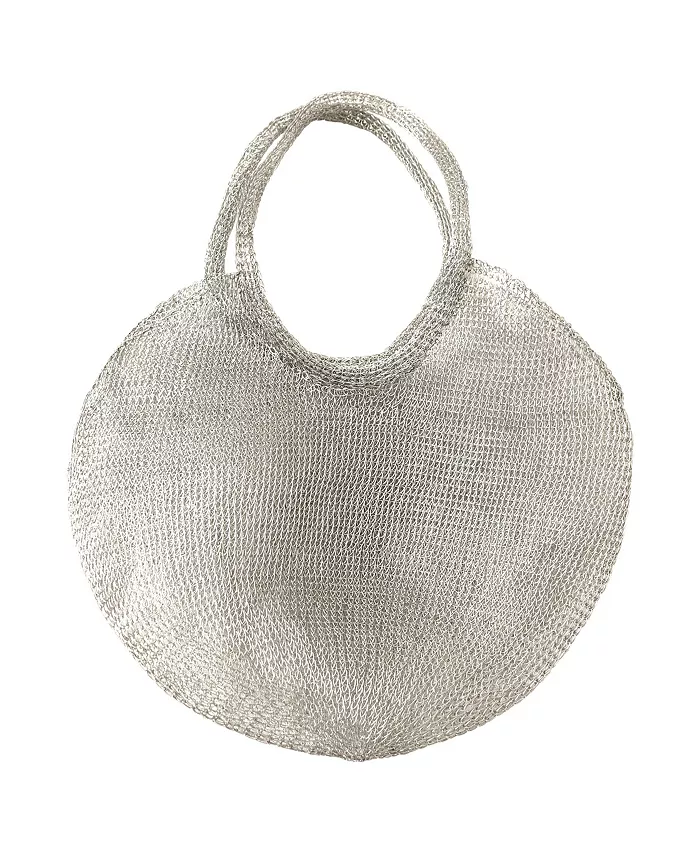 

Сумка-тоут Sol Mesh Wire серебристого цвета Brunna.co, серебряный
