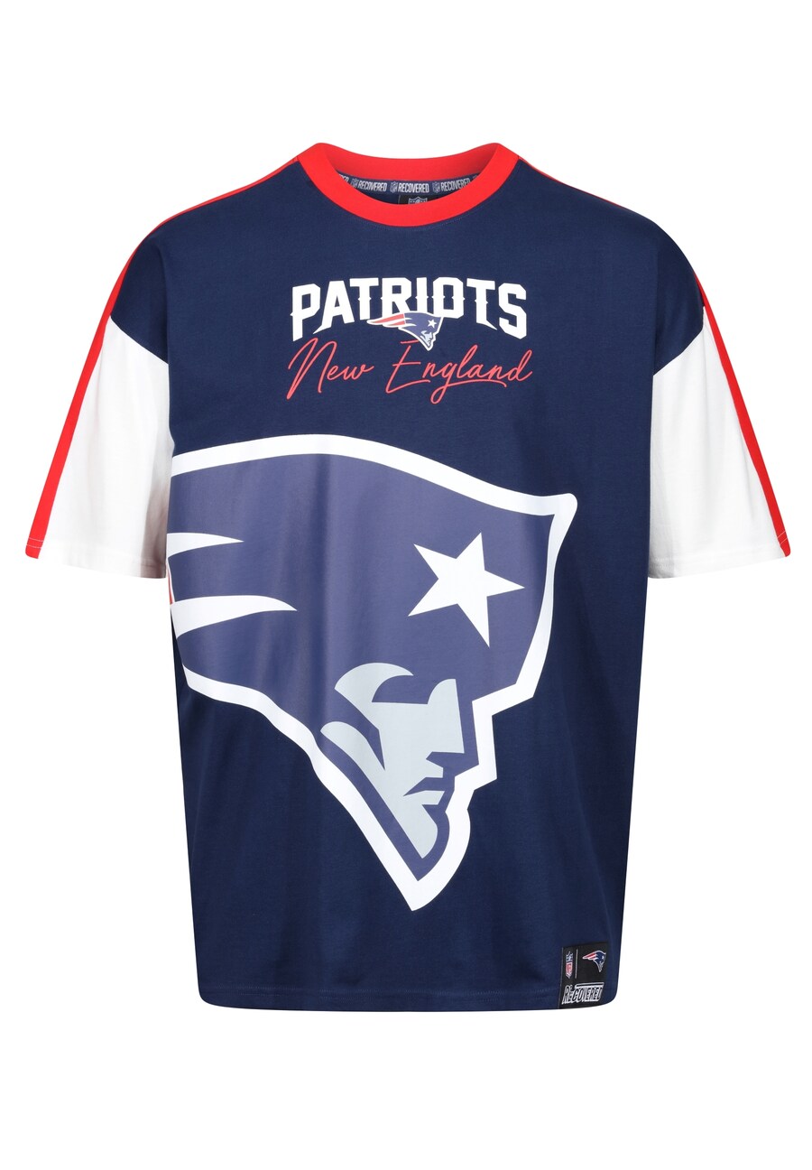 

Футболка Recovered NFL Patriots New England Cut and Sew Oversized, Dark blue