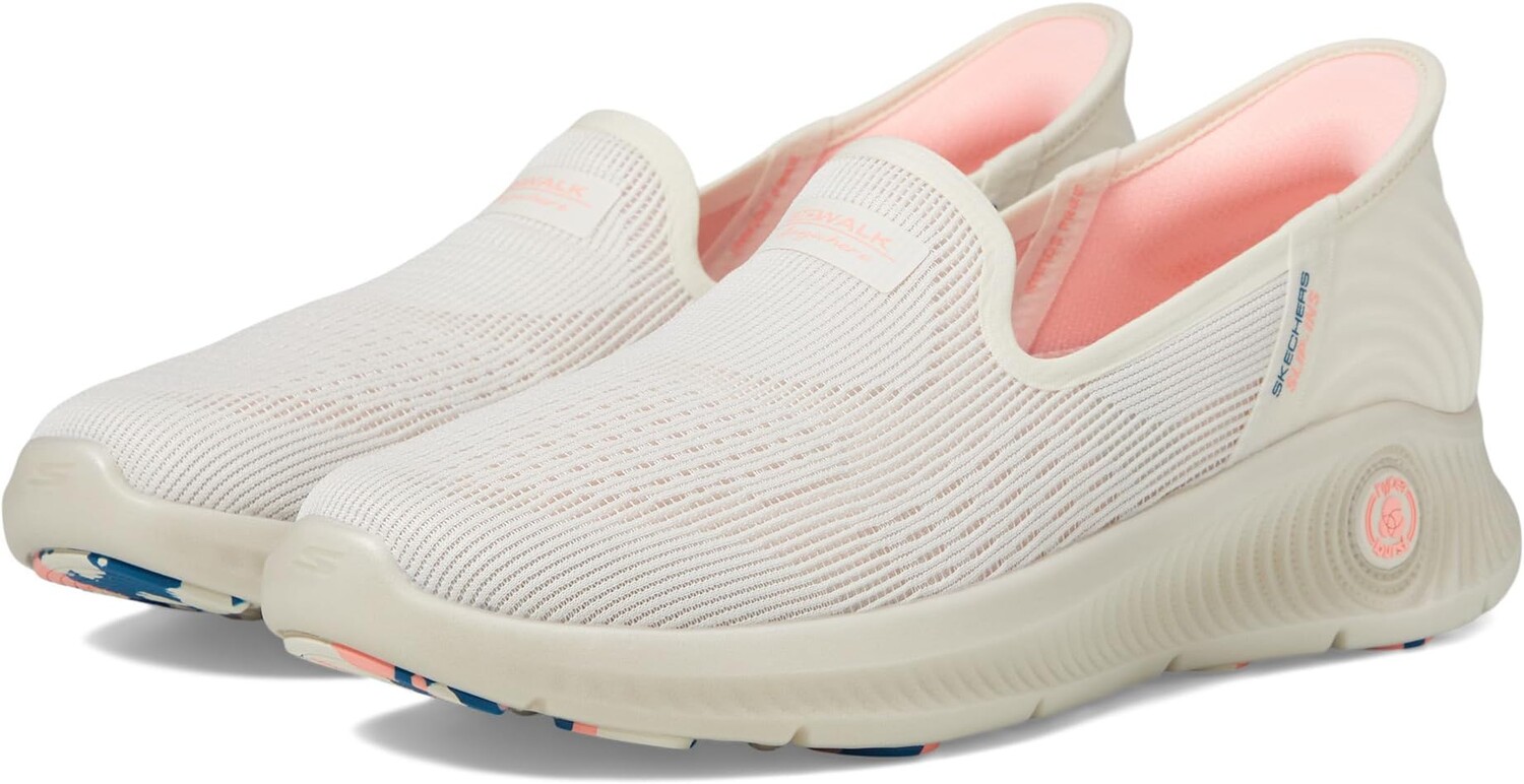 Кроссовки SKECHERS Performance Go Walk Anywhere Telyn Hands Free Slip-Ins, цвет Natural/Pink