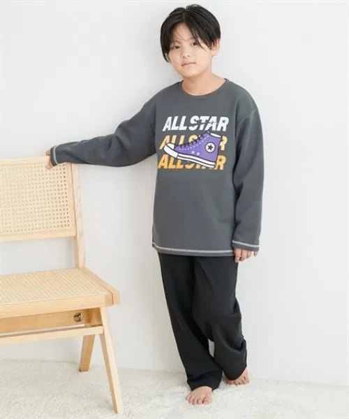 【CONVERSE】Пижама с длинными рукавами на флисовой подкладке — фото 2
