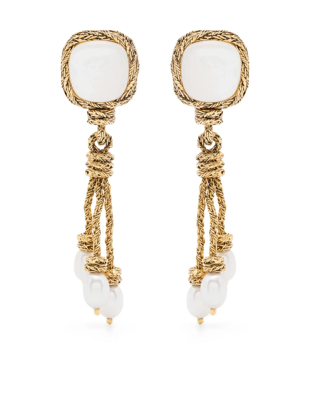 

Серьги-клипсы MIKI из перламутра Aurelie Bidermann, золотой