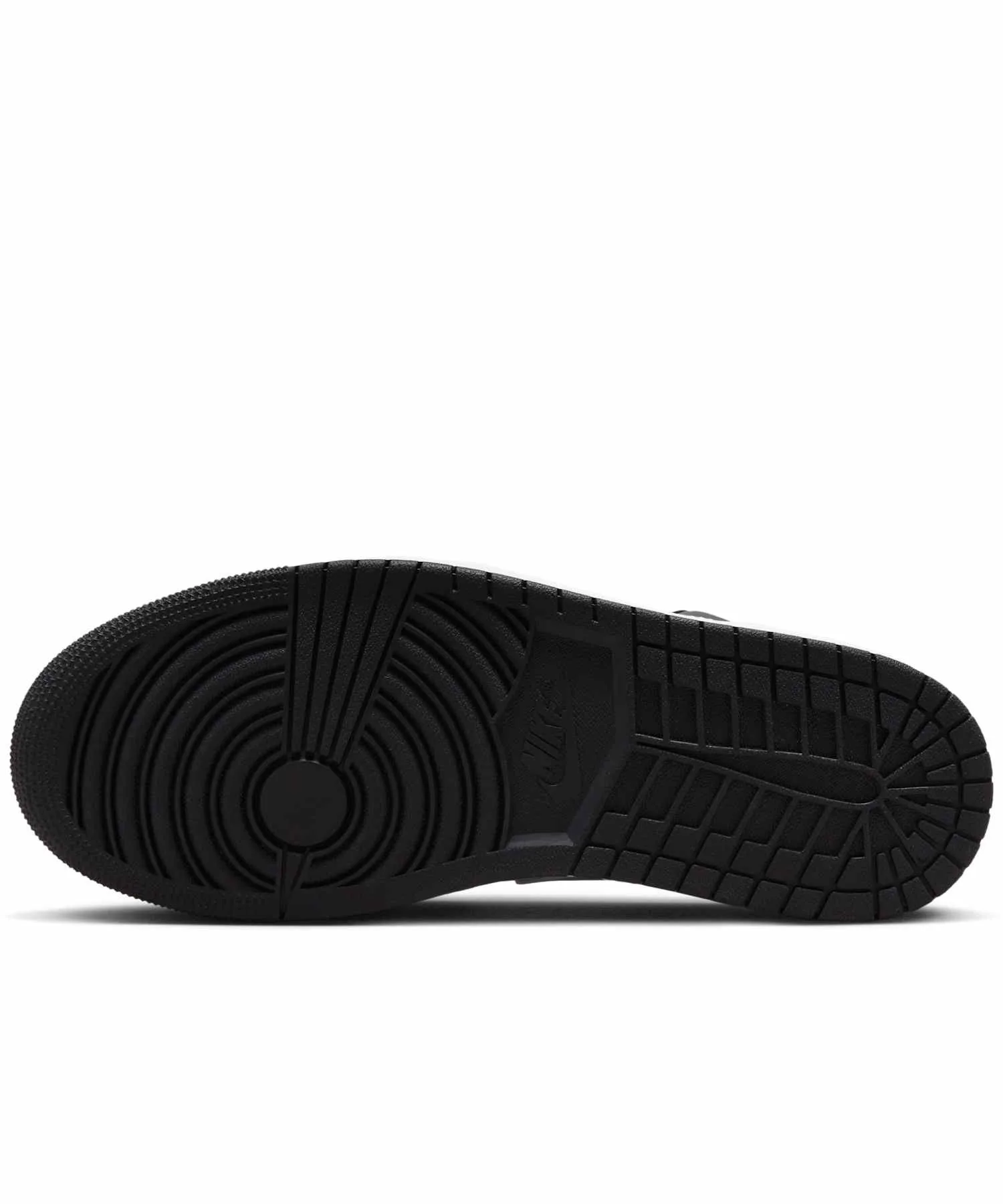 Мужские кроссовки Air Jordan 1 Low с кожаным верхом и Air-Sole JORDAN BRAND черные — фото 4