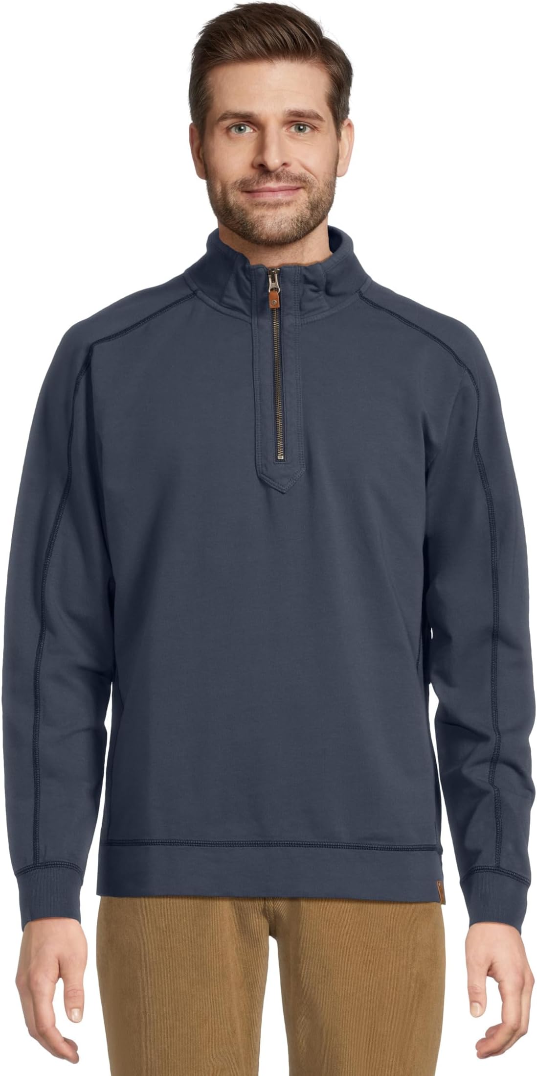 

Толстовка Tommy Bahama Ben and Terry 1/2 Zip, цвет Ocean Deep