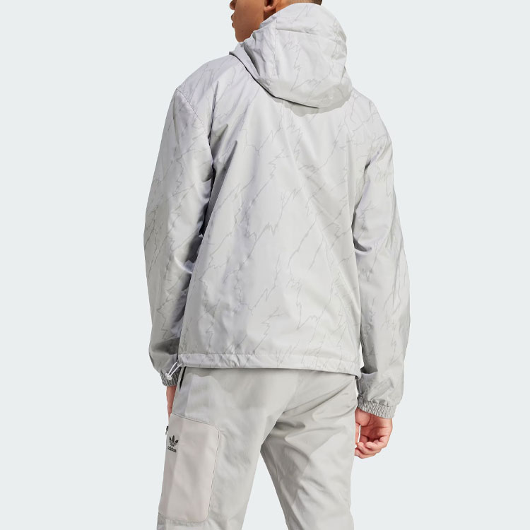 Adidas Originals Мужская ветровка с принтом Монреаль чистый серый, Pure Quality Gray — фото 4
