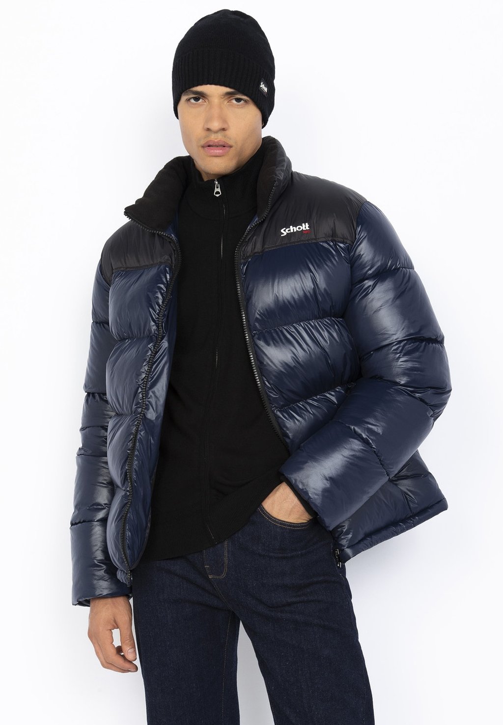 

Зимняя куртка UNISEX PUFFER Schott, синий