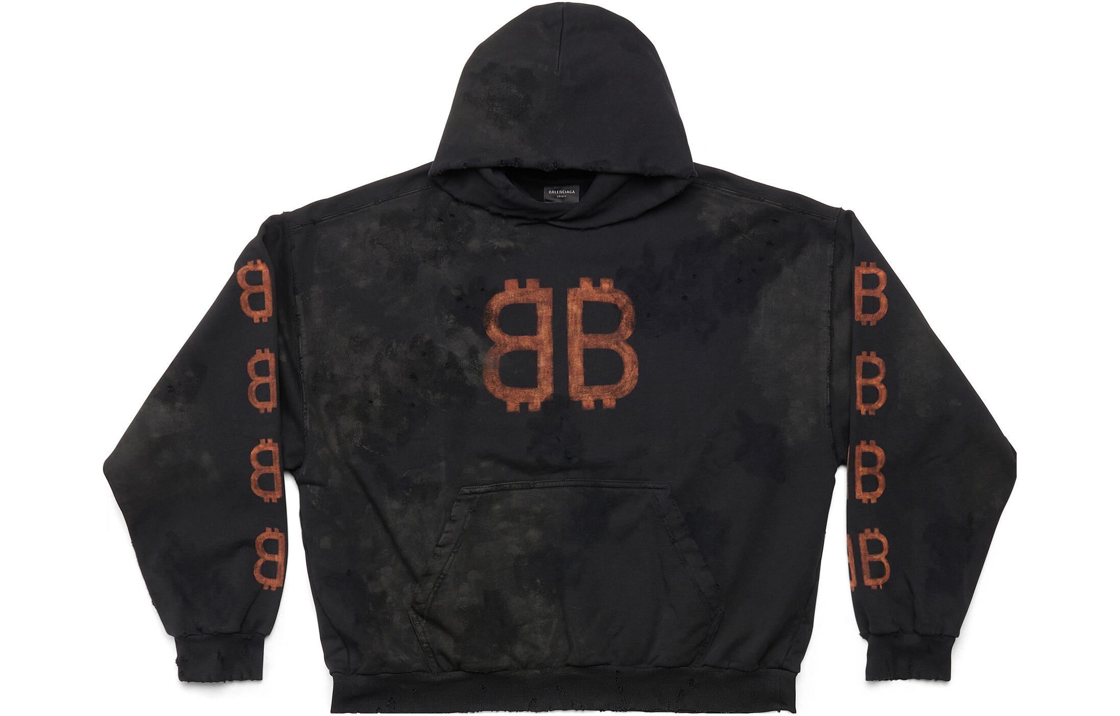 

Толстовка Crypto Medium Fit Balenciaga, черный