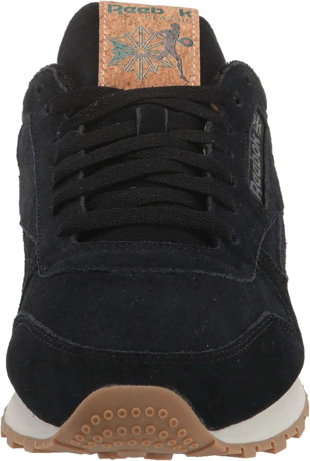 Кроссовки Reebok унисекс для взрослых, классические кожаные, винтажные, 2-Black Glen Green Gum — фото 2