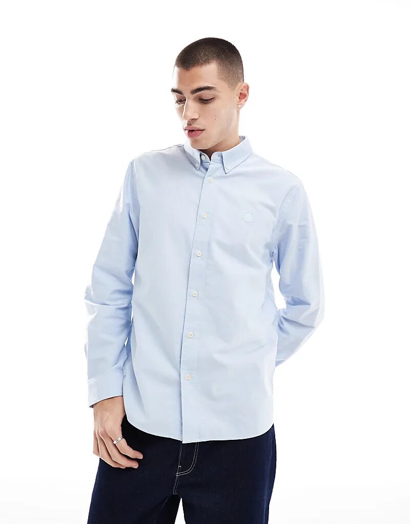 

Рубашка оксфорд синего цвета Pretty Green