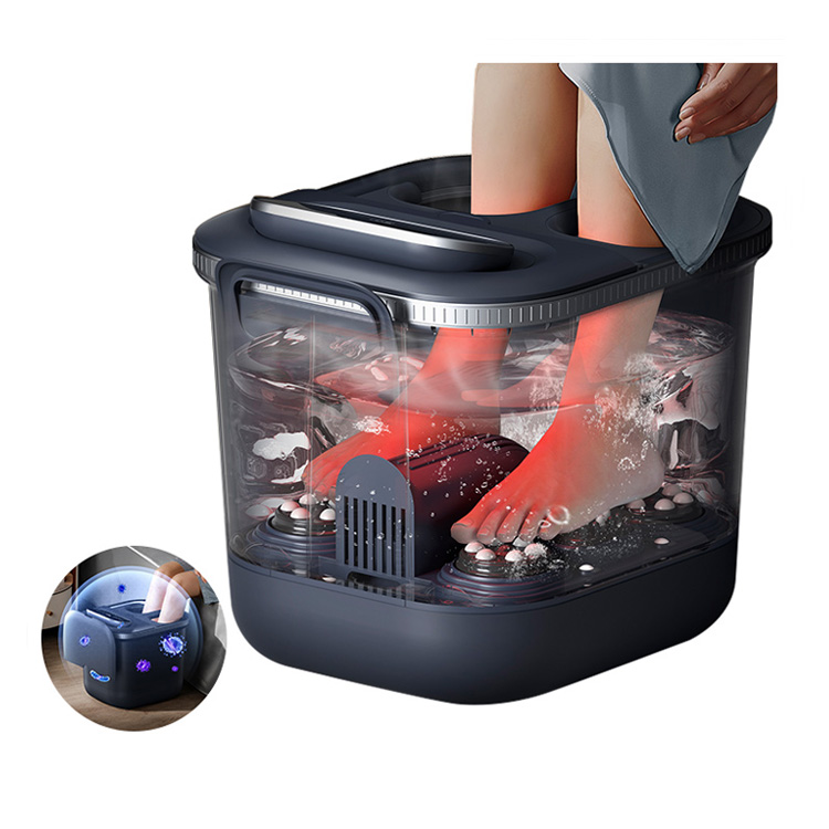 

AUX Массажная ванночка для ног, массажер для стоп, полностью автоматическая умная многофункциональная электрическая 1804 blue