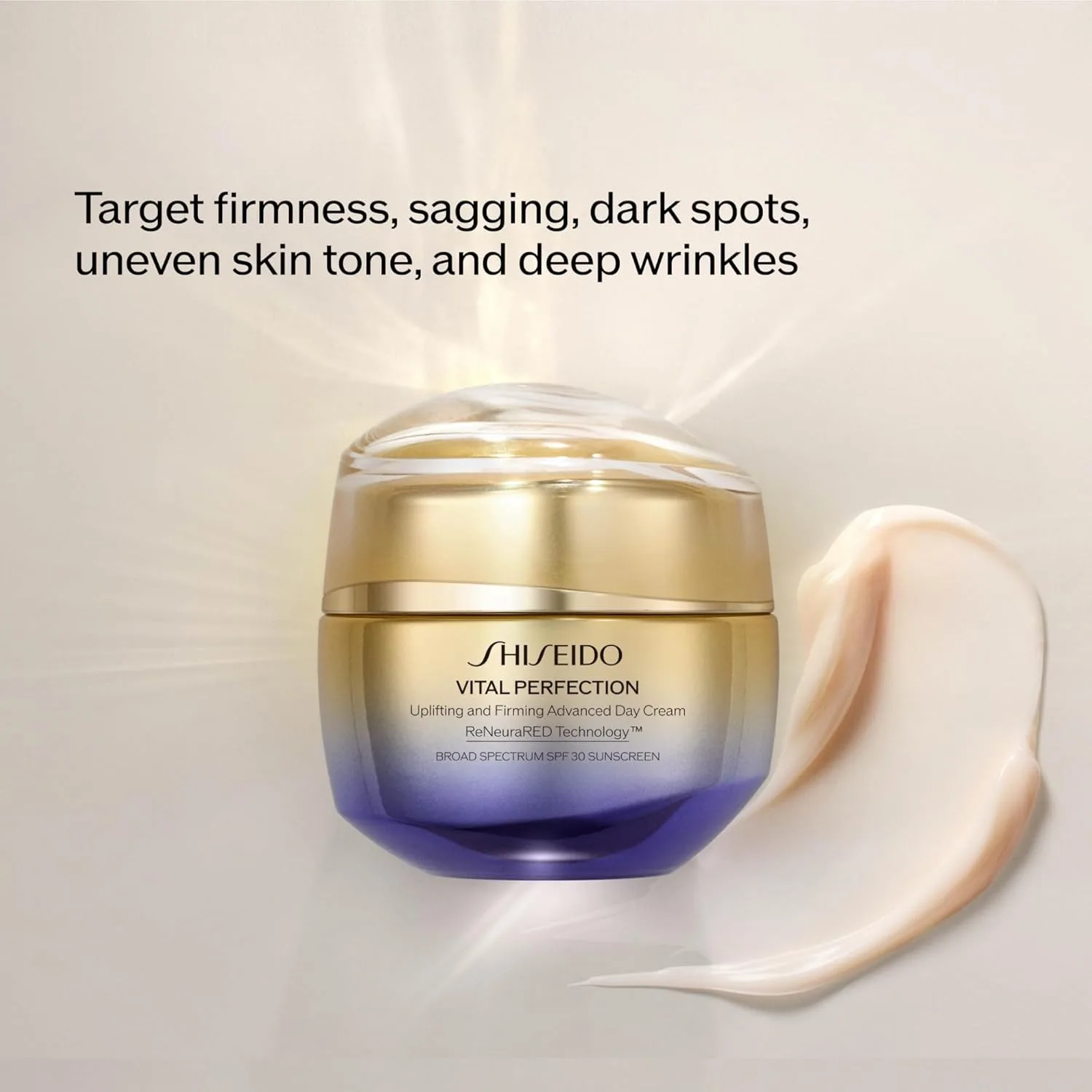 Shiseido Vital Perfection Uplifting and Firming Advanced Day Cream SPF 30 - Многофункциональный увлажняющий крем для лица с эффектом лифтинга и укрепления - 50 мл — фото 2