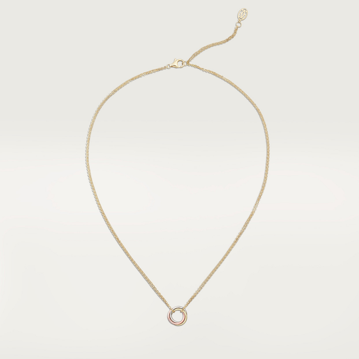 

Ожерелье Cartier Pendentif Trinity, мини-модель, белое золото