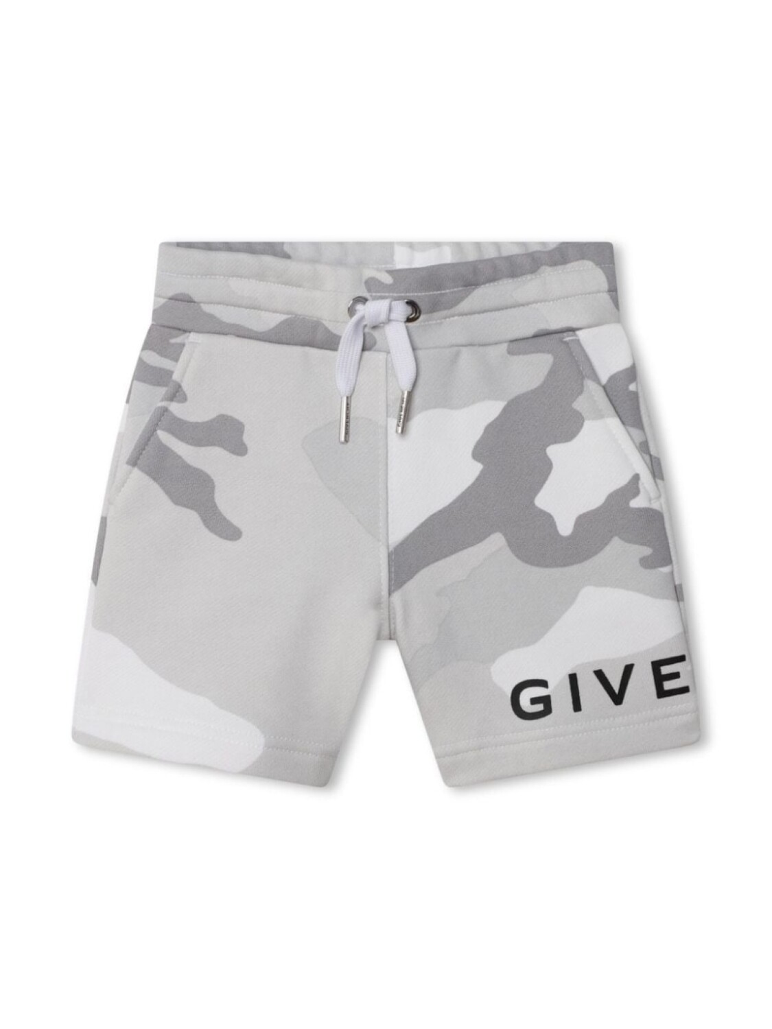 

Givenchy Kids камуфляжные шорты с логотипом 4G, серый