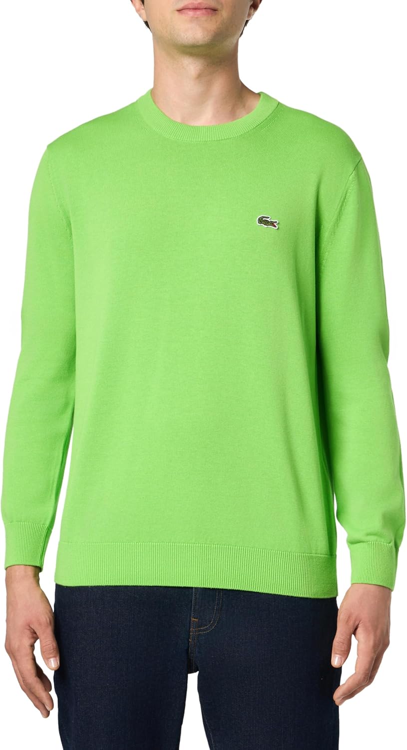 

Lacoste мужской свитер с длинным рукавом и круглым вырезом, Regular Fit, Brasilia