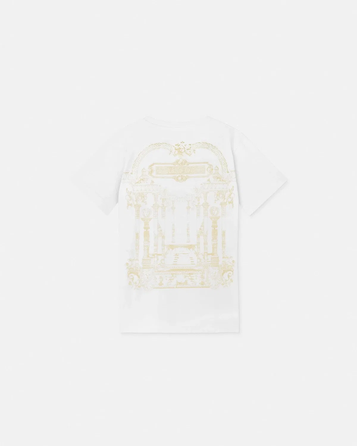 Детская футболка из хлопкового джерси с принтом VERSACE, белый — фото 3