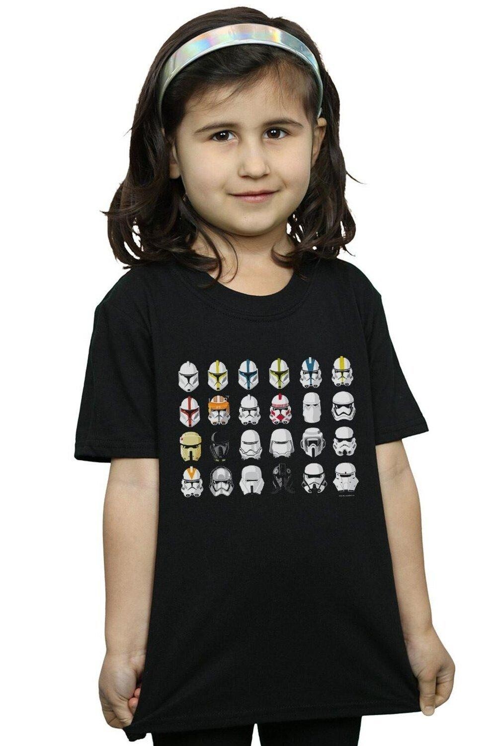 

Хлопковая футболка с каской солдата Star Wars, черный