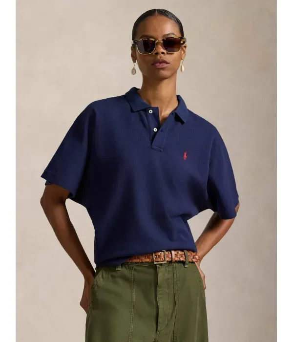Поло Долман relaxed fit Polo Ralph Lauren, темно-синий
