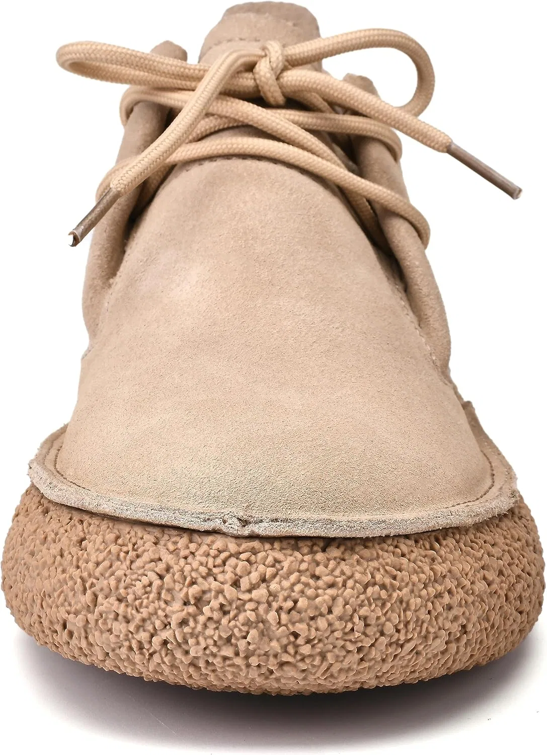 Мужские ботинки JIONS Desert Chukka на шнуровке, замшевые, с круглым носком и платформой, Khaki — фото 4