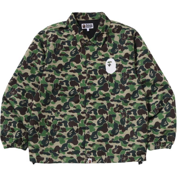 

A BATHING APE Курка Bape Abc Camo Coach, Green Camouflage