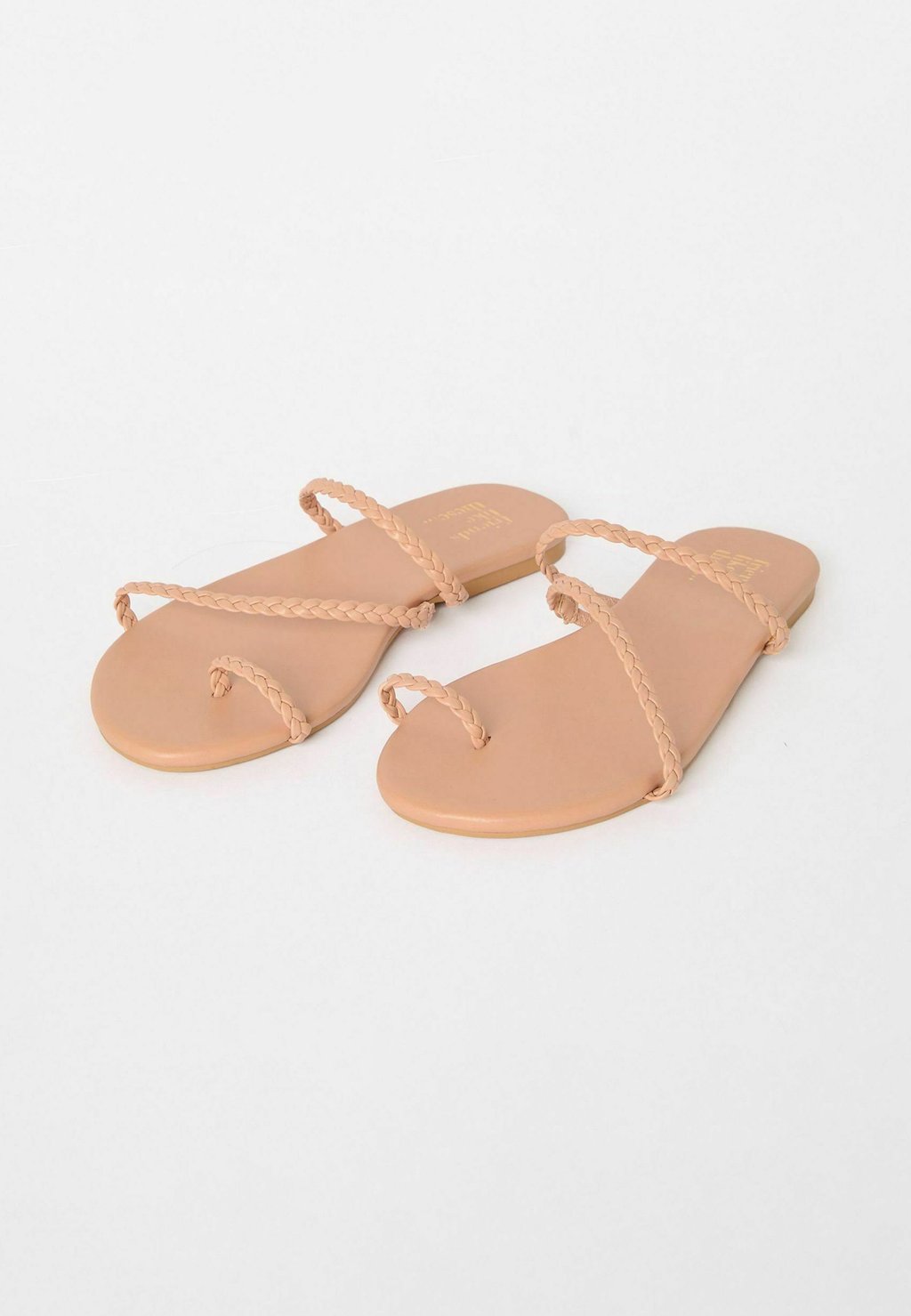 Сандалии с Т-образной застежкой REGULAR FIT - ASYMMETRIC TOE LOOP Friends Like These, цвет Nude — фото 4