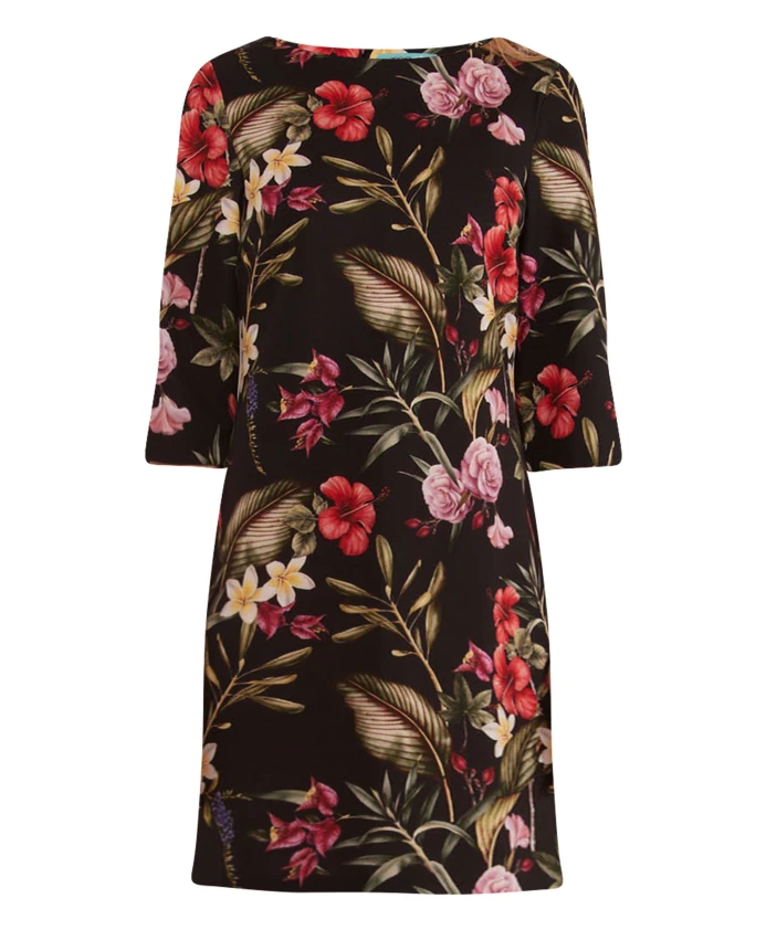 

Женское платье из парчи с цветочным узором Tooche, мультиколор