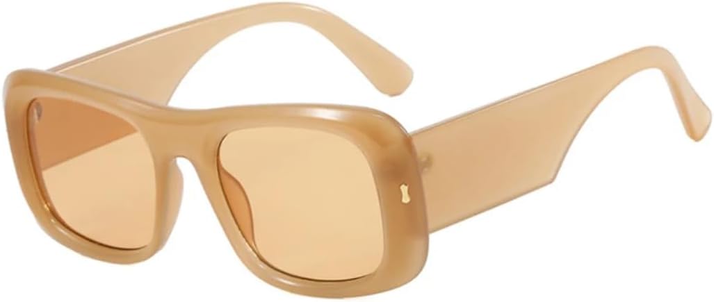 

Популярные модные женские солнцезащитные очки конфетных цветов, ретро-очки с заклепками, мужские модные очки с широкими дужками, градиентные очки с защитой от УФ-излучения UV400 UUPTTPL, Champagne Champagne