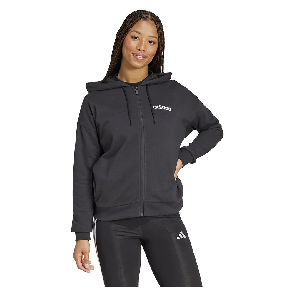 

Толстовка adidas Essentials Linear French Terry full zip, черный