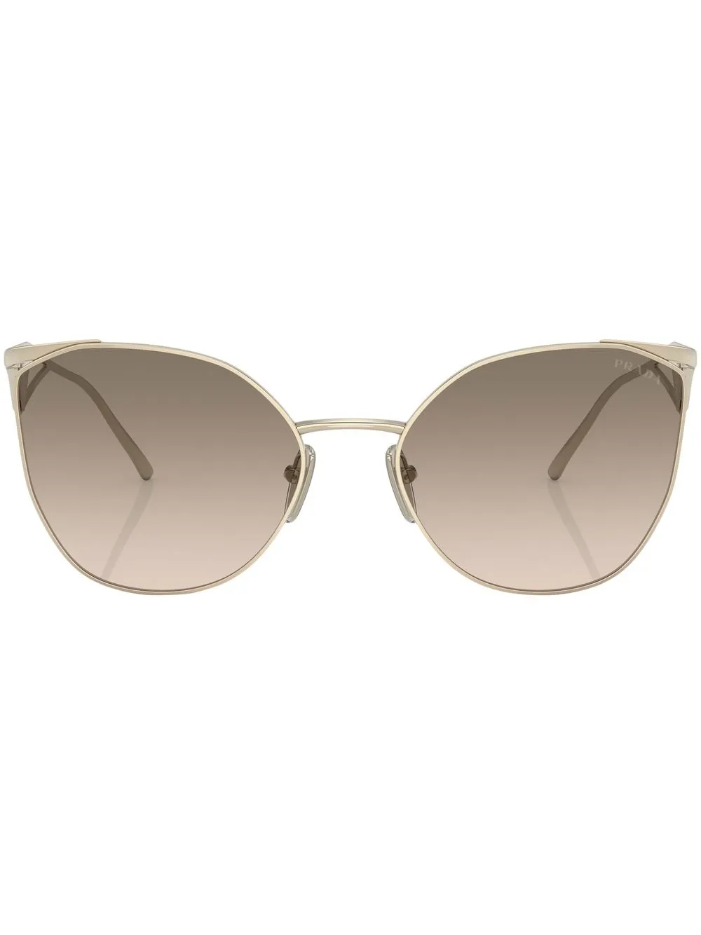 

Солнцезащитные очки в оправе 'кошачий глаз' с логотипом Prada Eyewear, золотой