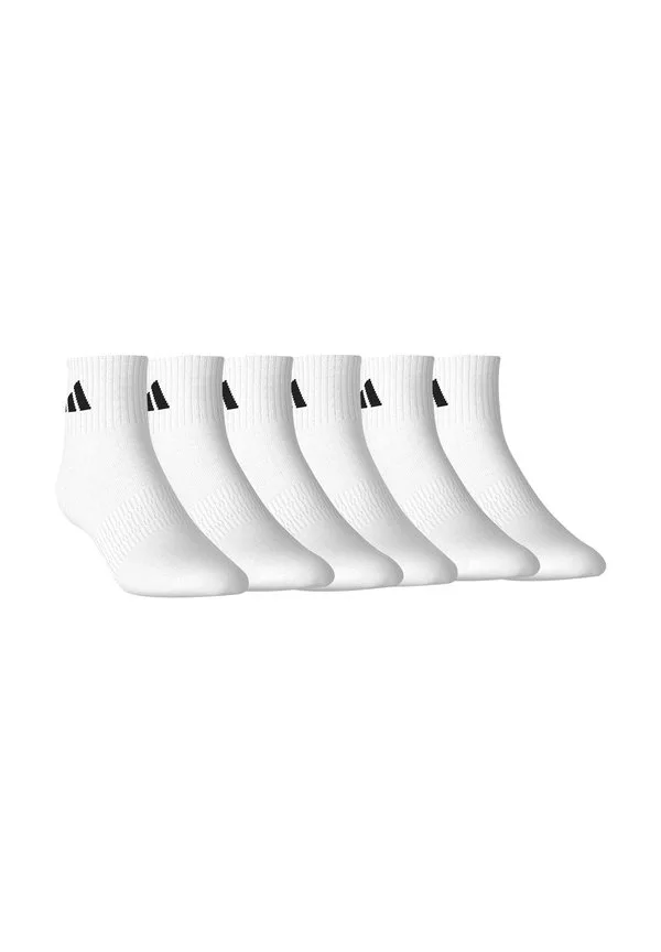 Унисекс тонкие легкие спортивные носки до щиколотки, упаковка из 6 пар. Adidas Performance, White