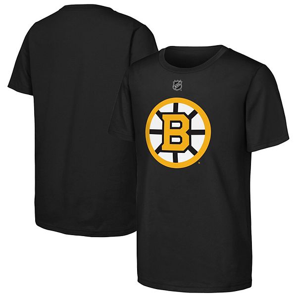 Мужская черная футболка с основным логотипом Boston Bruins Outerstuff — фото 2