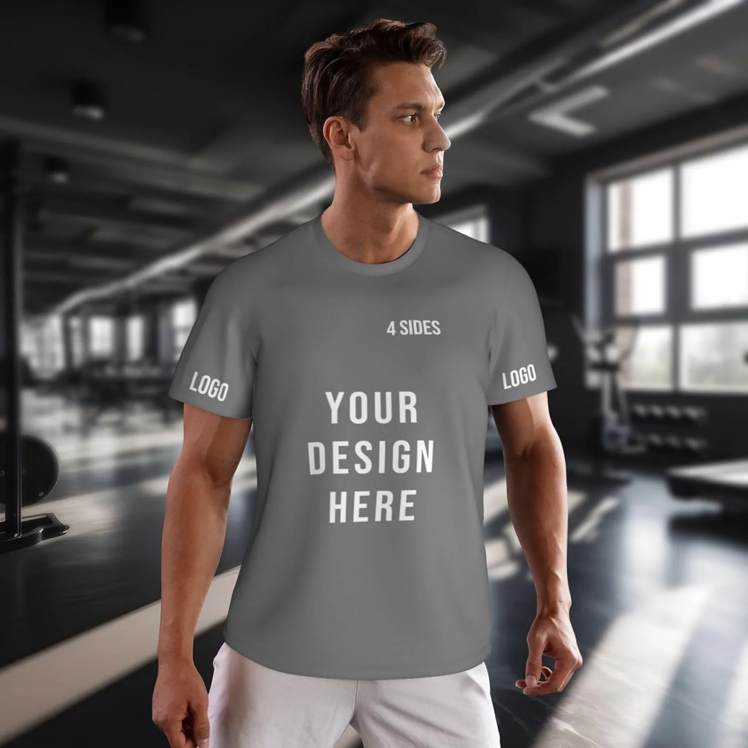 Футболка Custom с логотипом и текстом на 4 сторонах — фото 3
